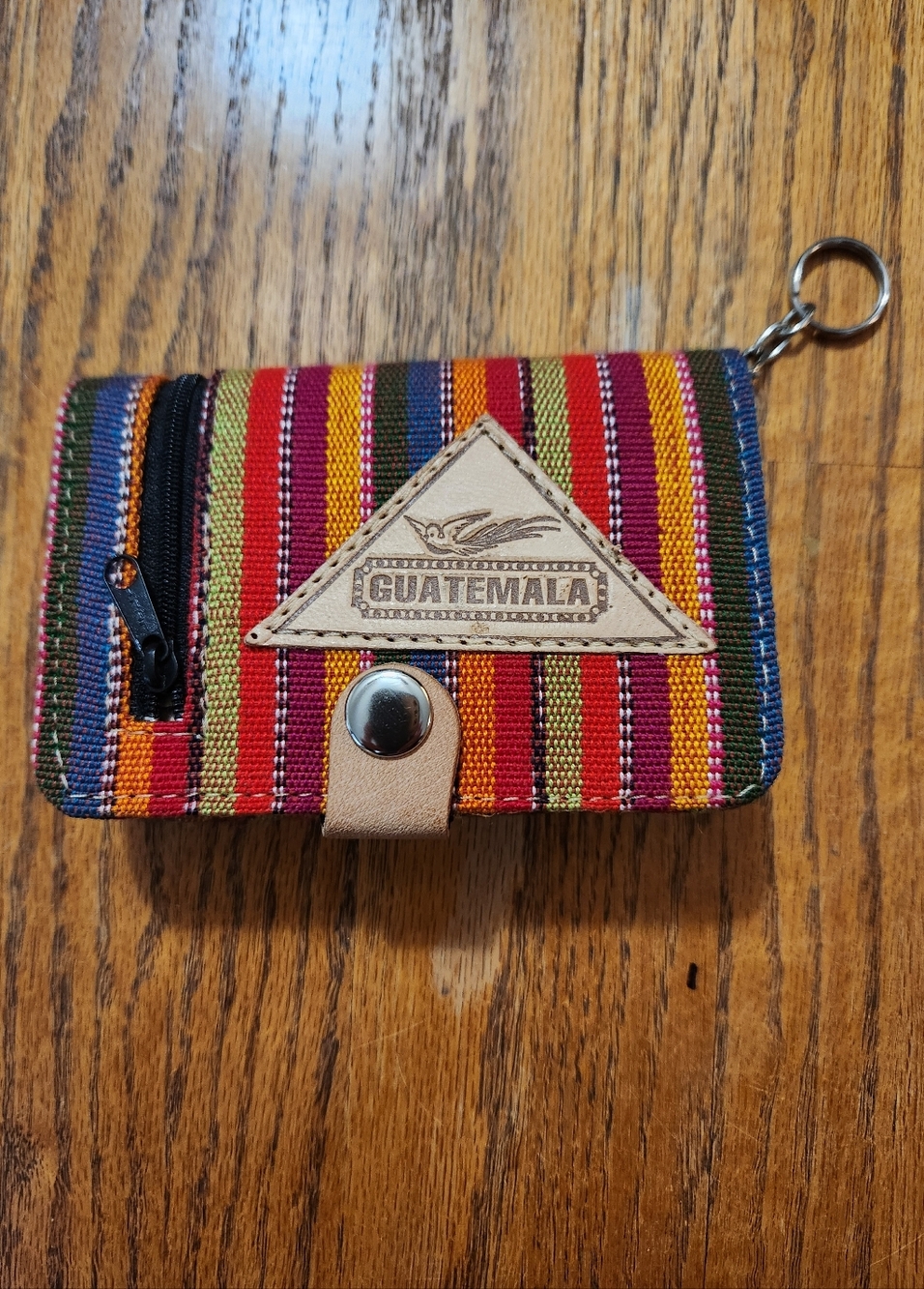 Guatemala Striped Woven Key Wallet